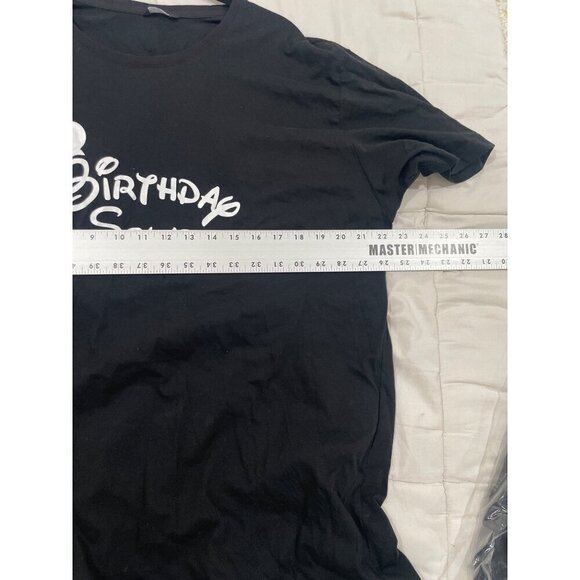 Daddy   Birthday Squad T-Shirt black and white short sleeve size 2xl - Picture 5 of 6